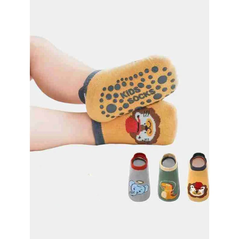 Tphon Non-Slip Grip Ankle Socks with Cute Animal Cartoon Designs - Gomix Brands Outlet